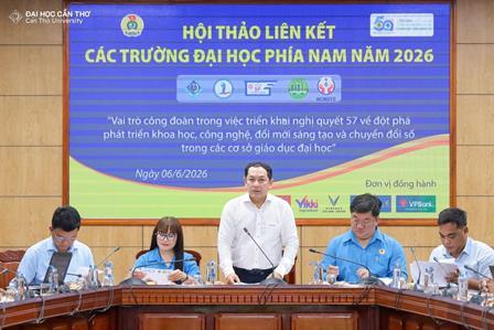 Tổ Công đoàn số 10 - Trung tâm Học liệu Lê Vũ Hùng - Trường Đại học Đồng Tháp tham gia Hội thảo liên kết các trường Đại học phía Nam năm 2026